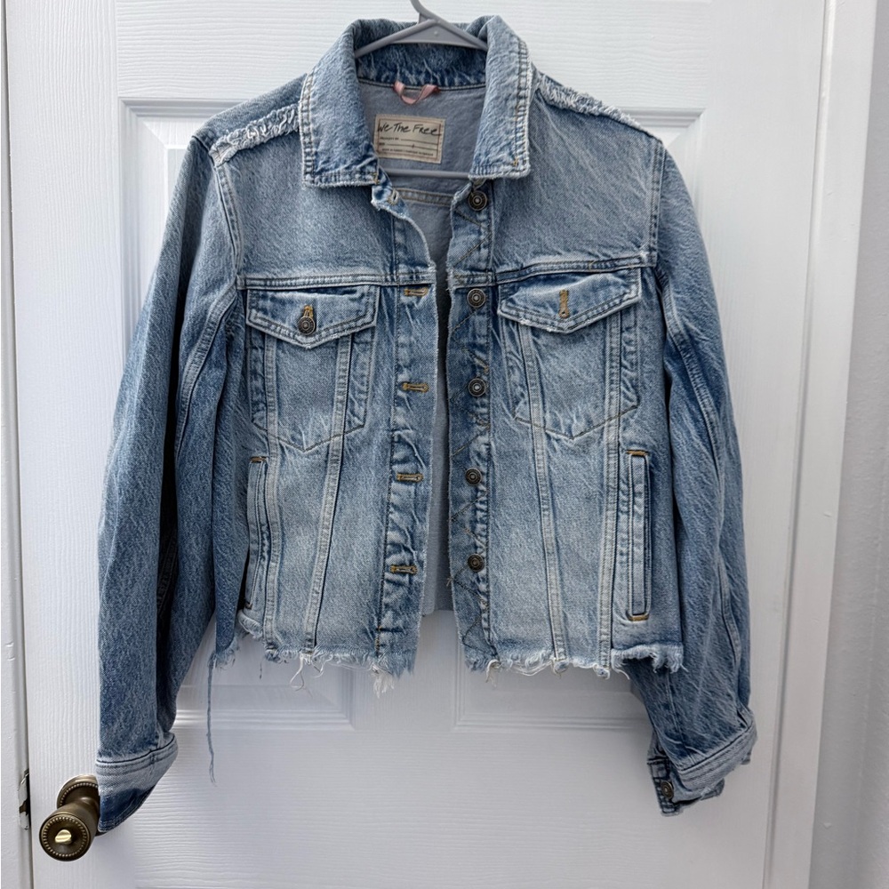 Free People Light Blue Denim Jacket